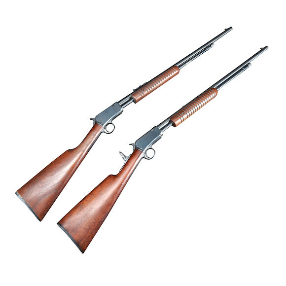 Relic Rifles Bonhams Skinner : Two Winchester Model 62A Pump Action Rifles, Curio or ...