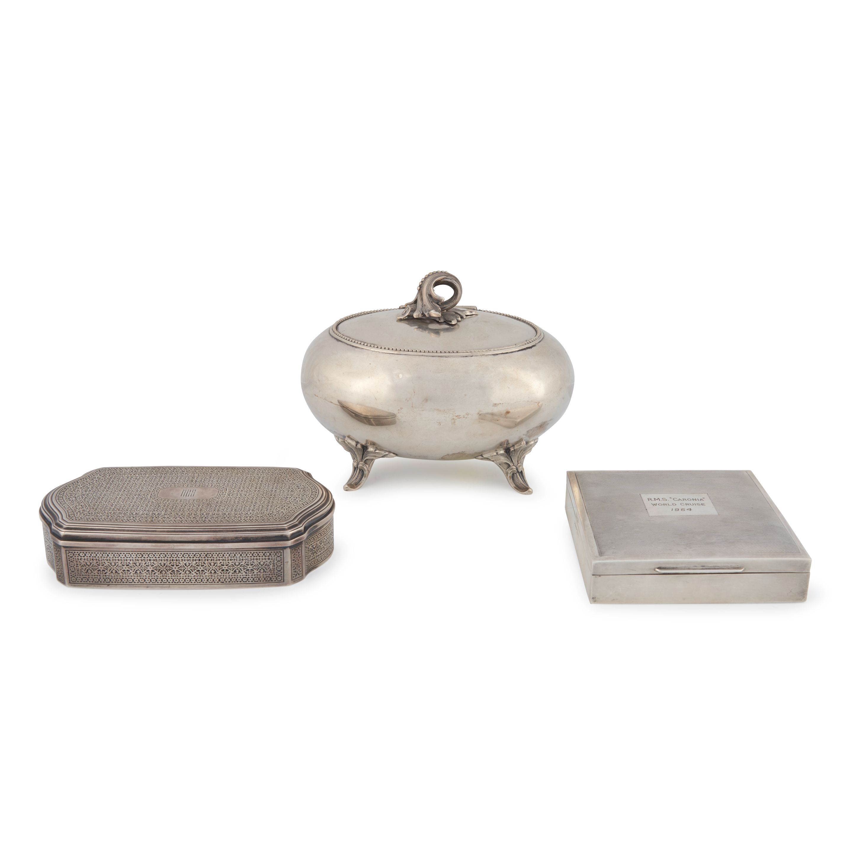 Three Silver Boxes,