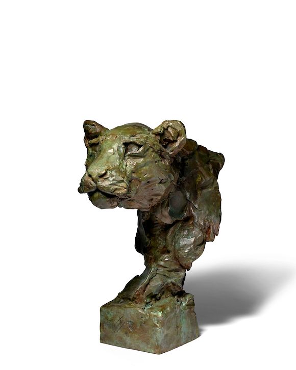 Bonhams : MARK CORETH (B. 1958) Leopard Bust