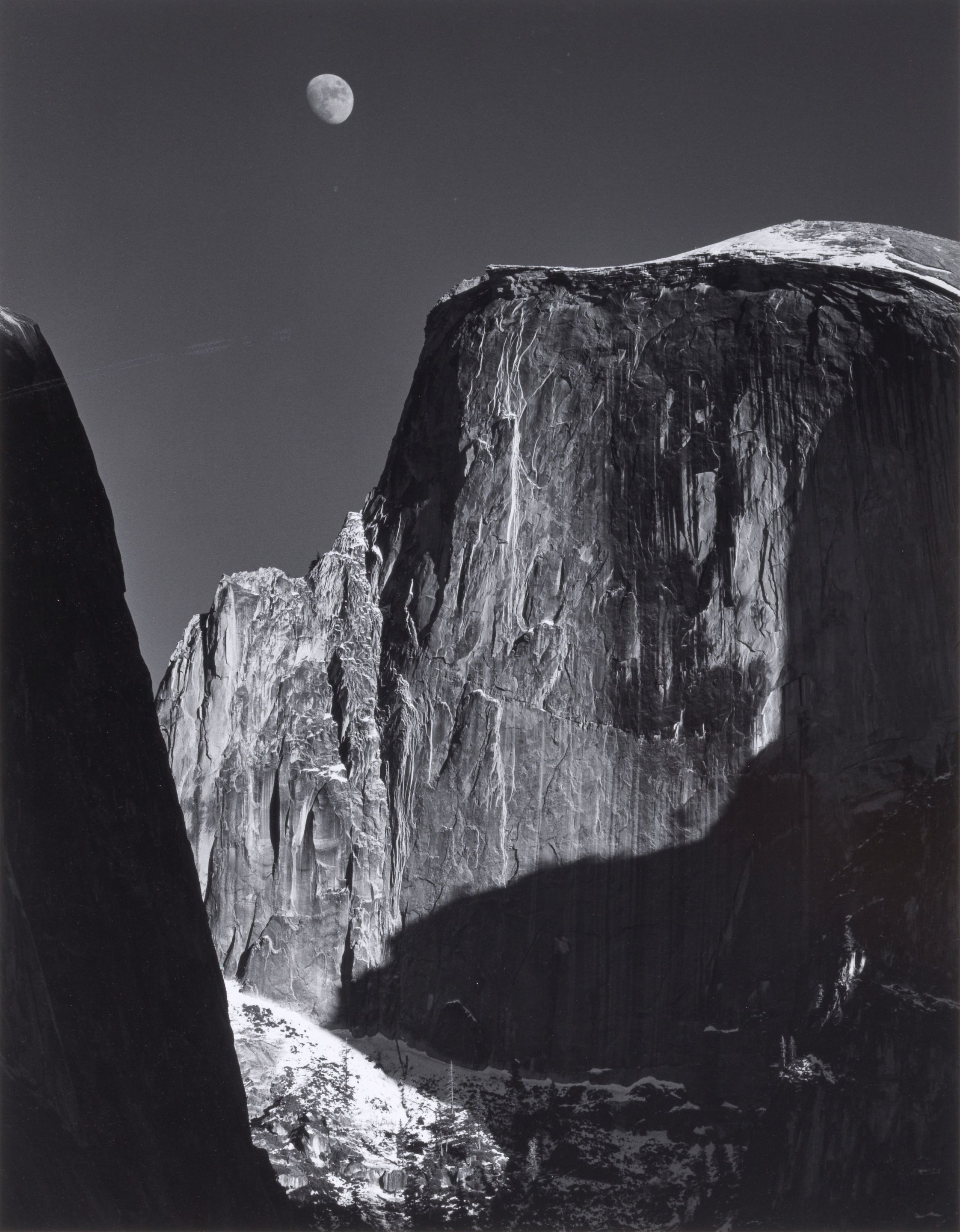 Moon and Half Dome, Yosemite National Park