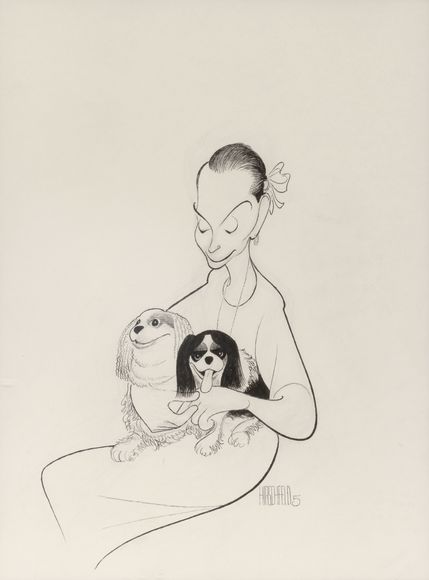 Bonhams : Albert Hirschfeld (1903-2003) Portrait of Hildy Parks Cohen ...