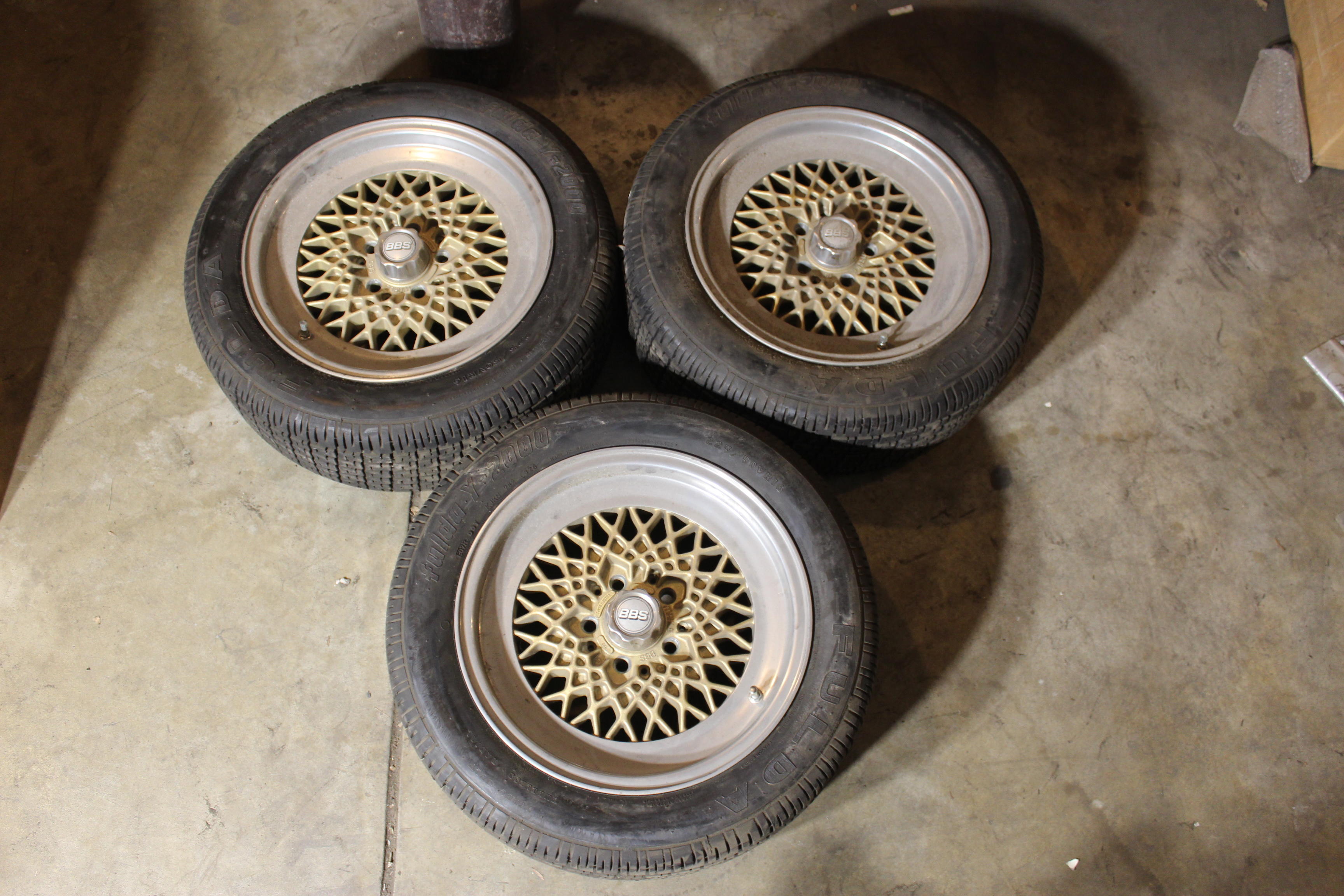 Bonhams Cars : 3, used, BBS "Mahle", 7J x 16, wheels,