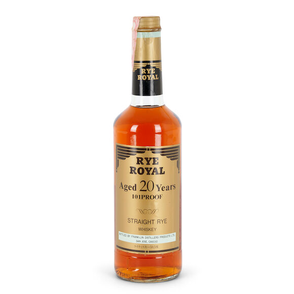 Burnham's Rye Bonhams Skinner : Rye Royal Straight Rye 20 Years Old 1990 (1 750ml bottle)