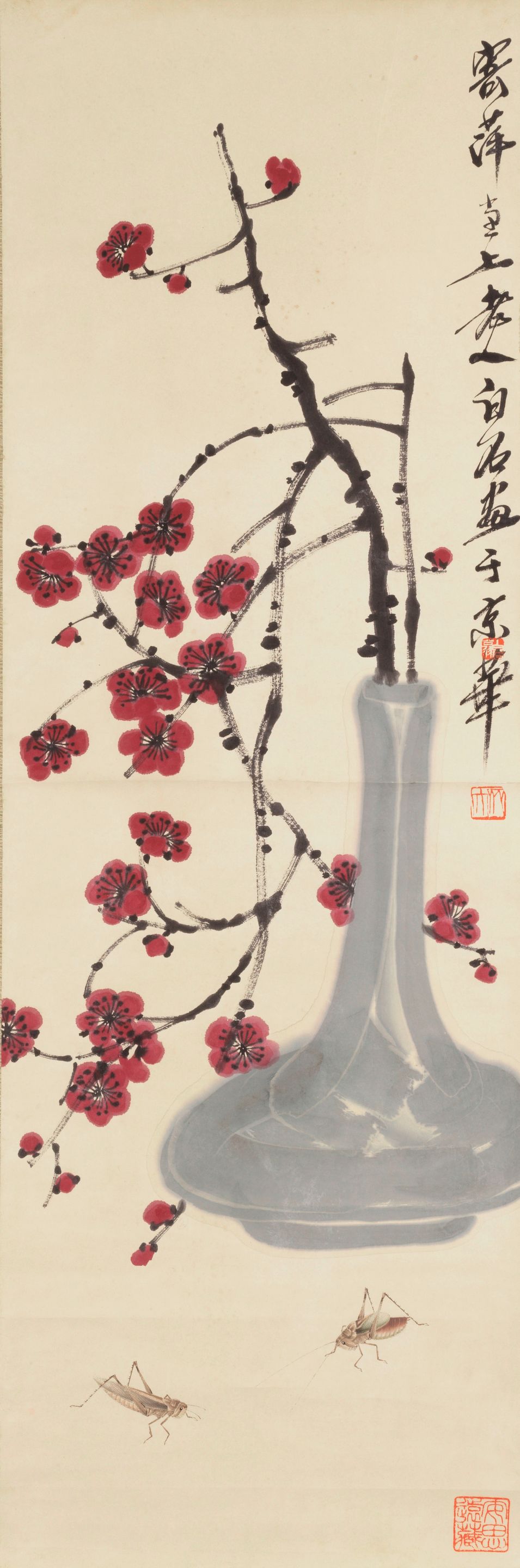 Plum Blossoms in a Vase