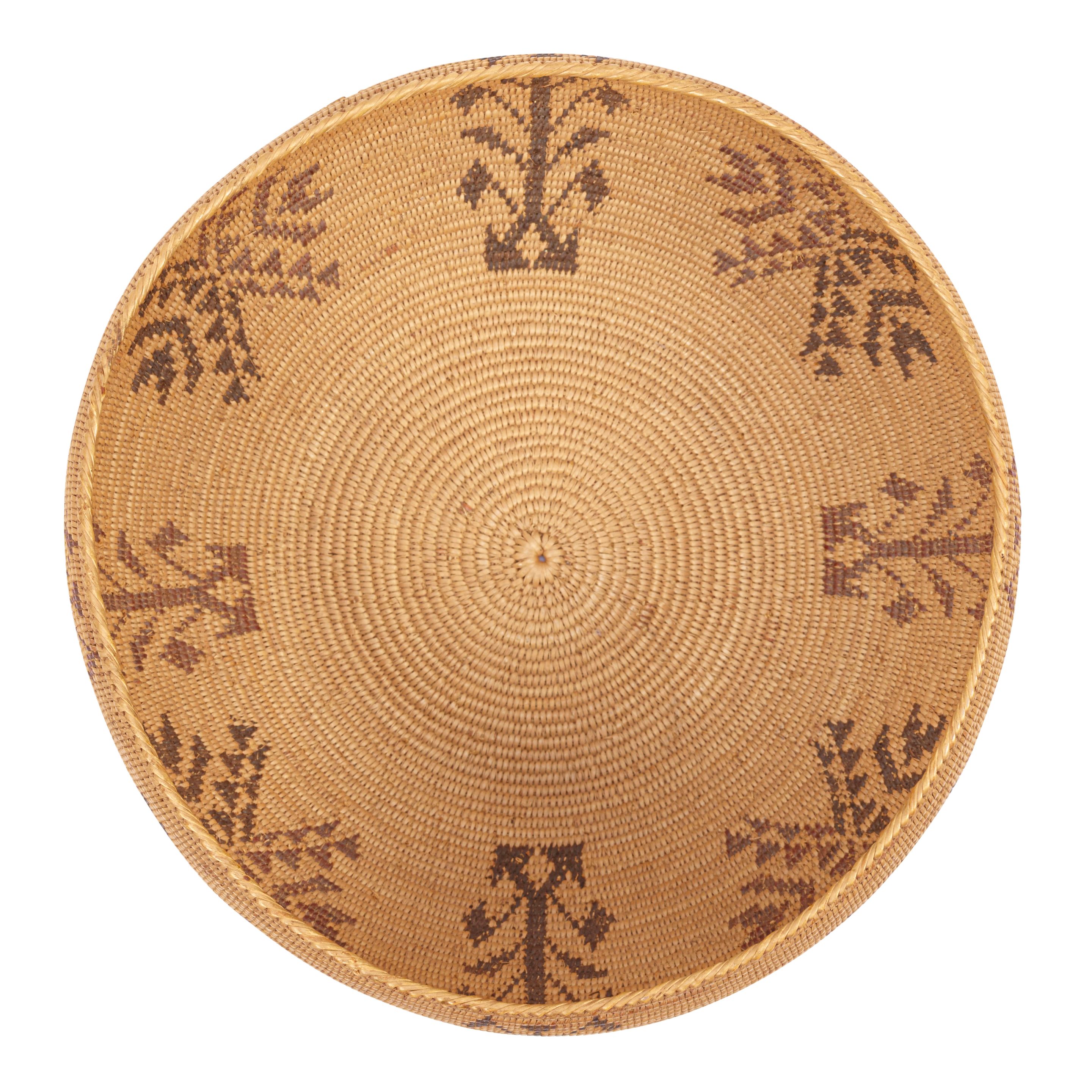 A Paiute polychrome basket