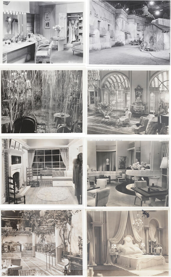 Bonhams : A Claudette Colbert Group of Set Stills from Her Films