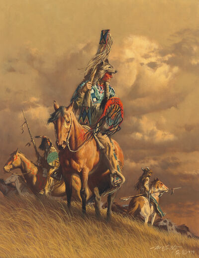 FRANK MCCARTHY (1924-2002) Running off the Horses 18 x 14 in.