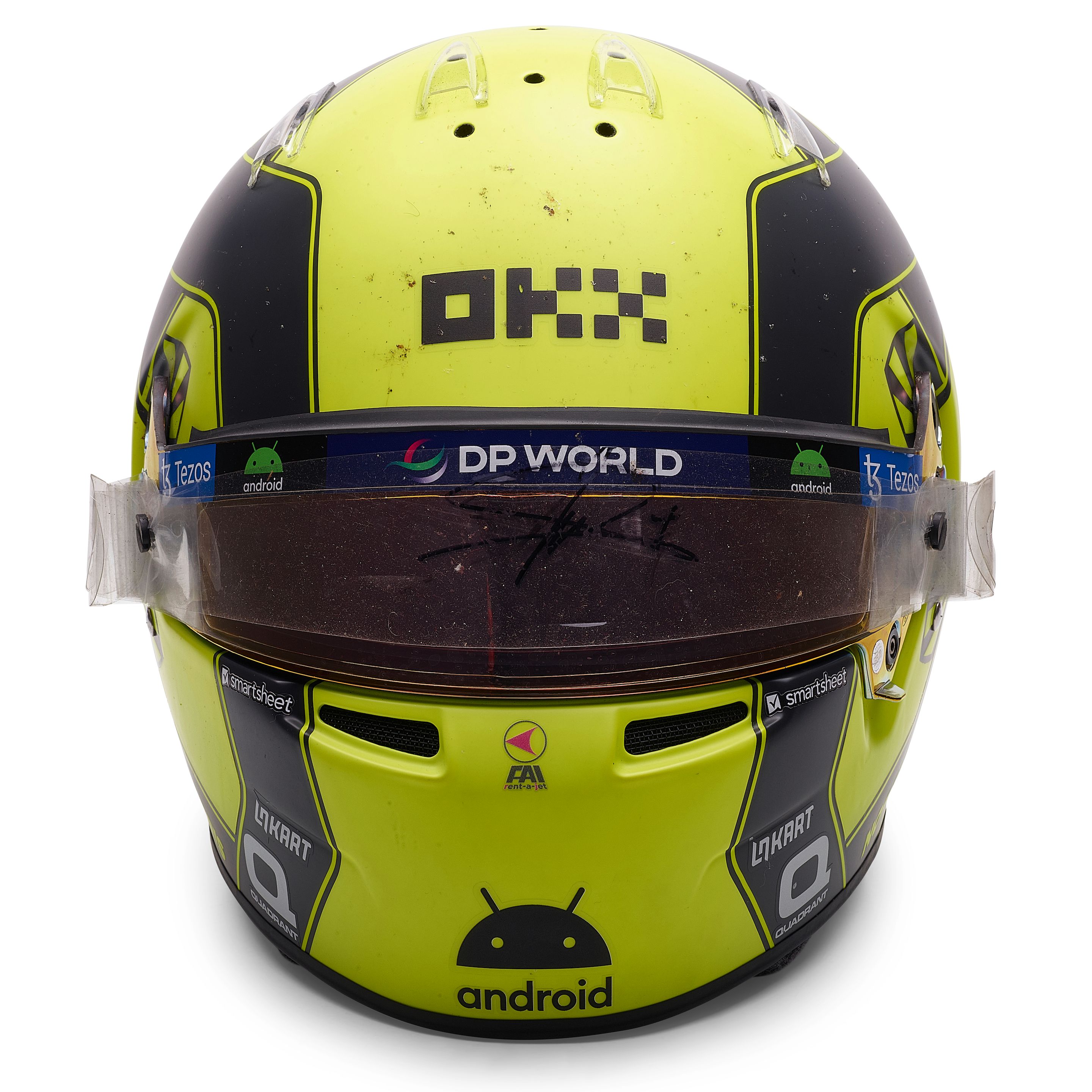 Modèle réduit Casque F1 Lando Norris - Team Mclaren 2024 - Yellow Black