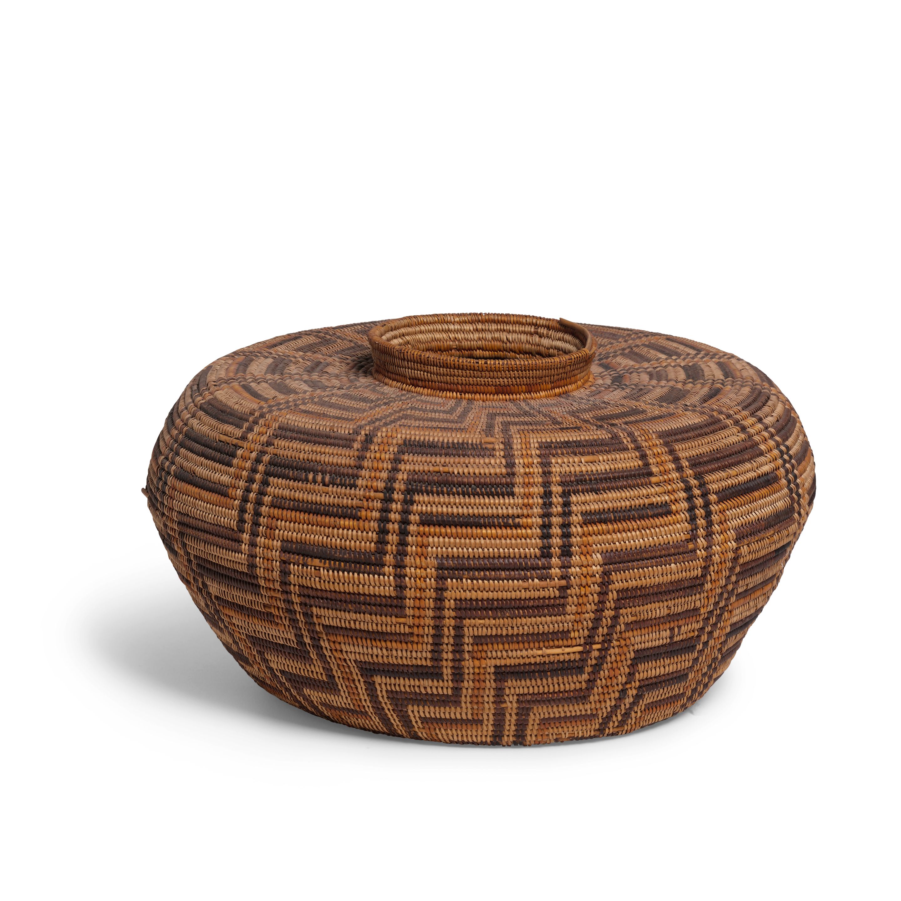 A Chumash polychrome bottleneck jar