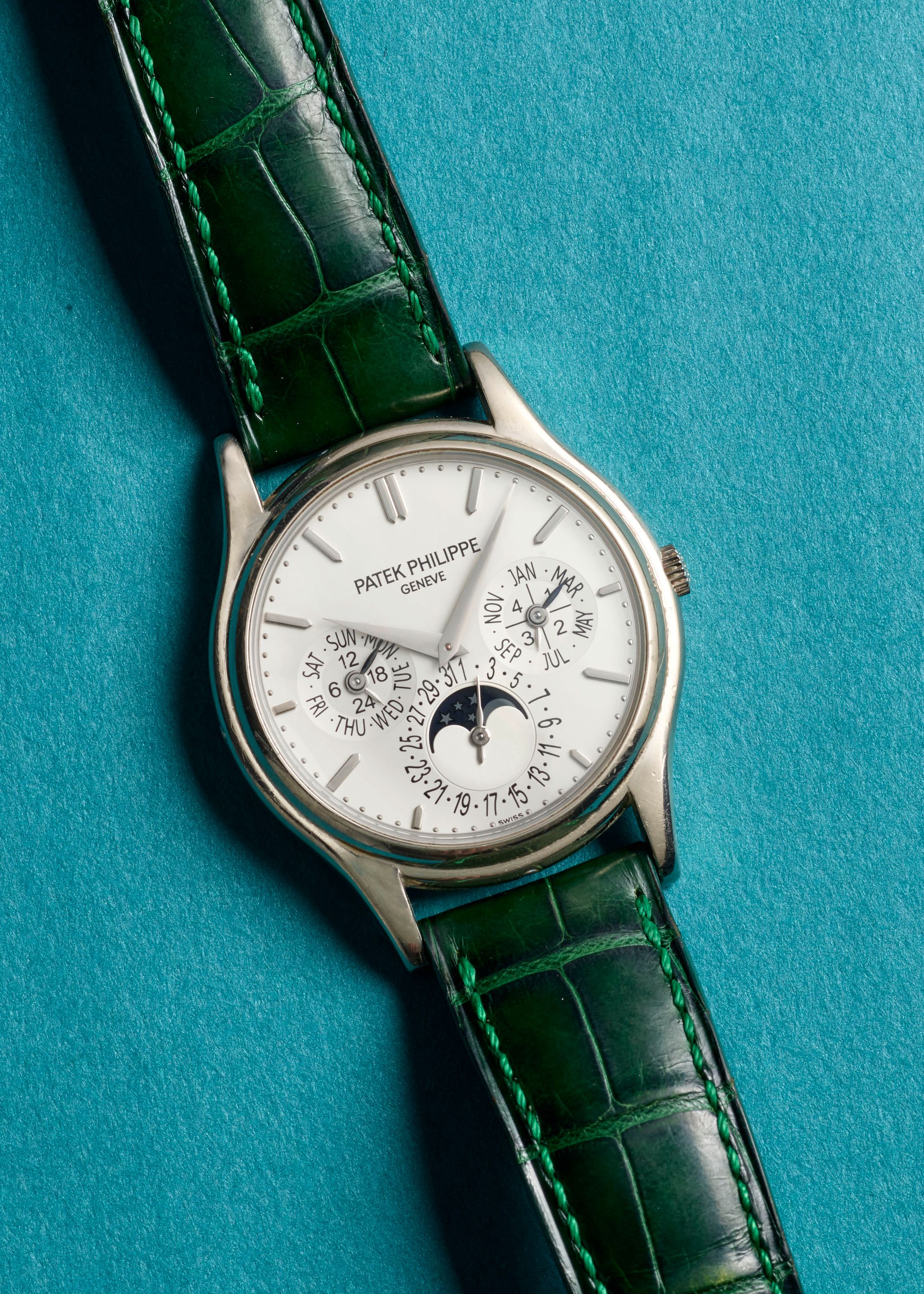 PATEK AN 18K WHITE GOLD MANUAL Bonhams