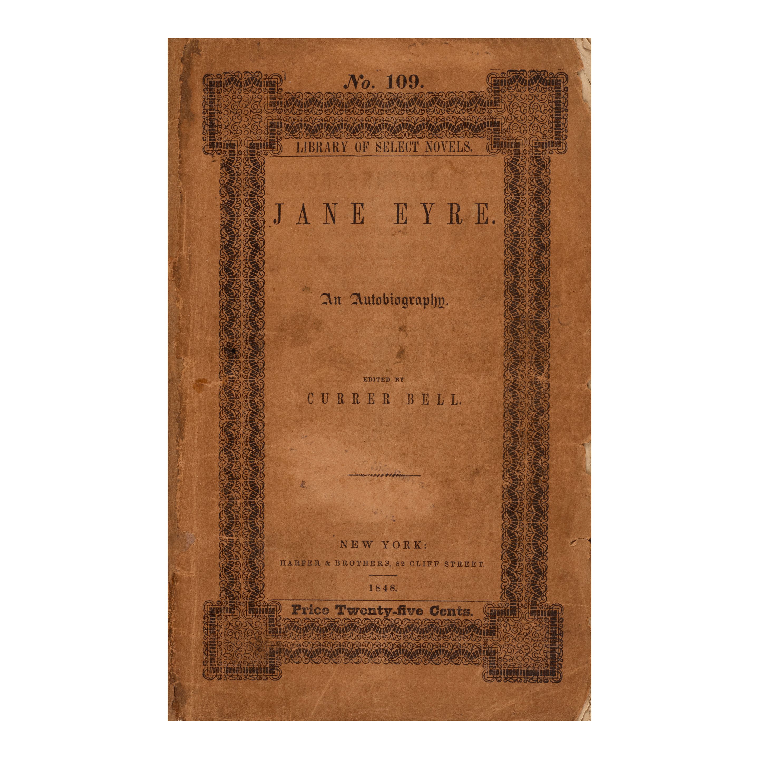 Bonhams FIRST AMERICAN EDITION OF JANE BRONTË, CHARLOTTE