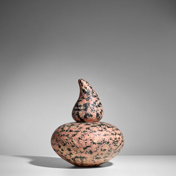 Bonhams : FELICITY AYLIEFF (BORN 1954) 'Pink Dragon Drop' Vase and ...