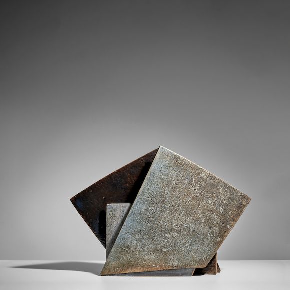 Bonhams : GERALD WEIGEL (1925-2020) Slab-Form Vase1996glazed stoneware ...