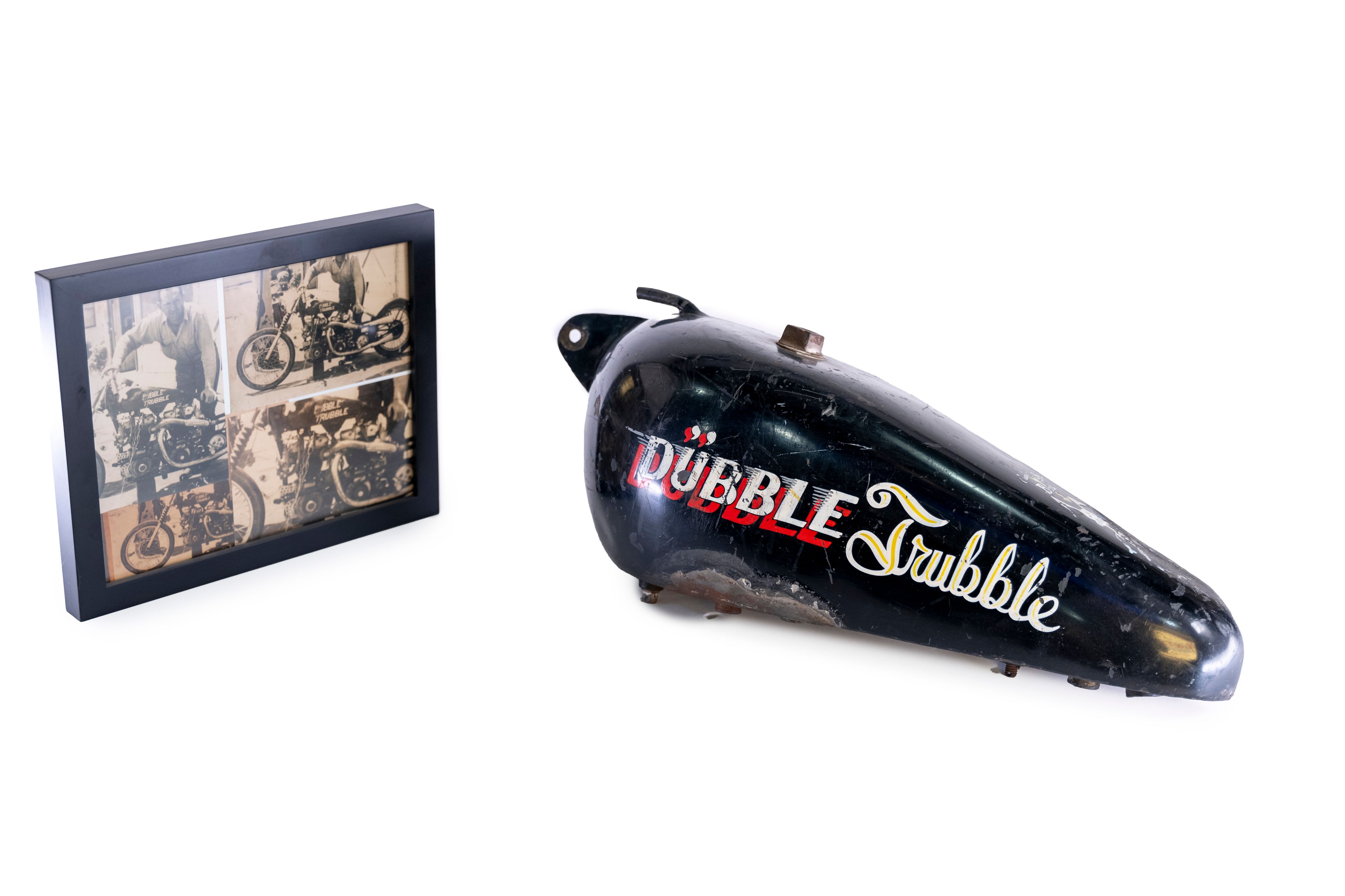 Bonhams Cars : A Von Dutch painted 'Dubble Trubble' gas tank,
