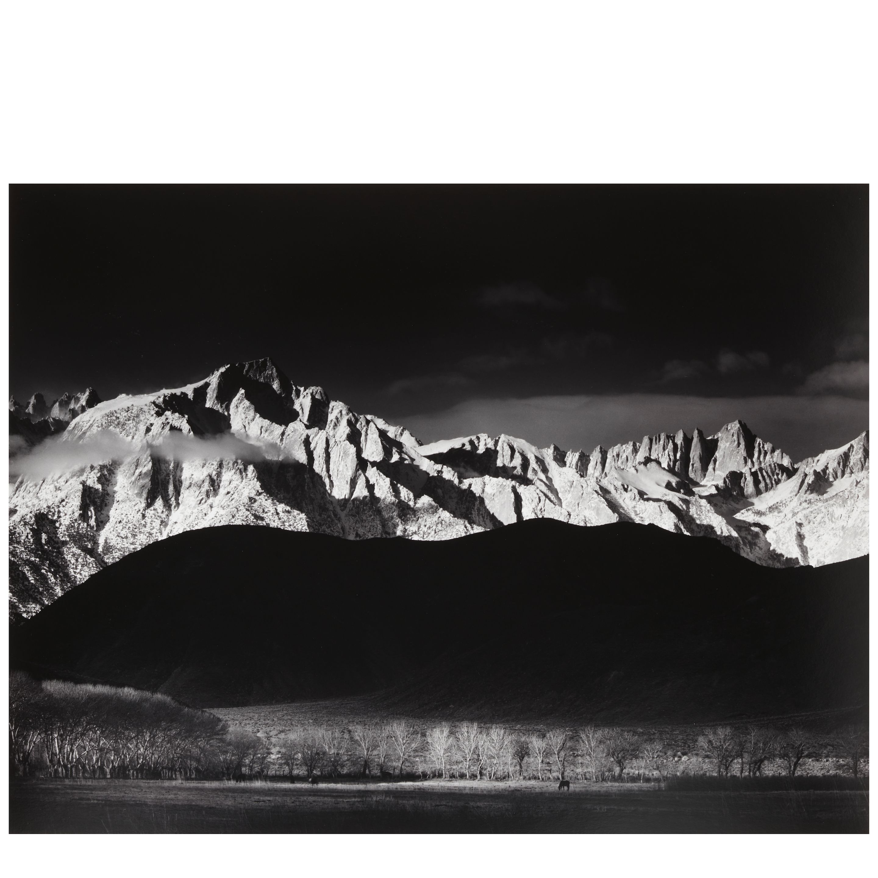 Winter Sunrise, Sierra Nevada, From Lone Pine, California