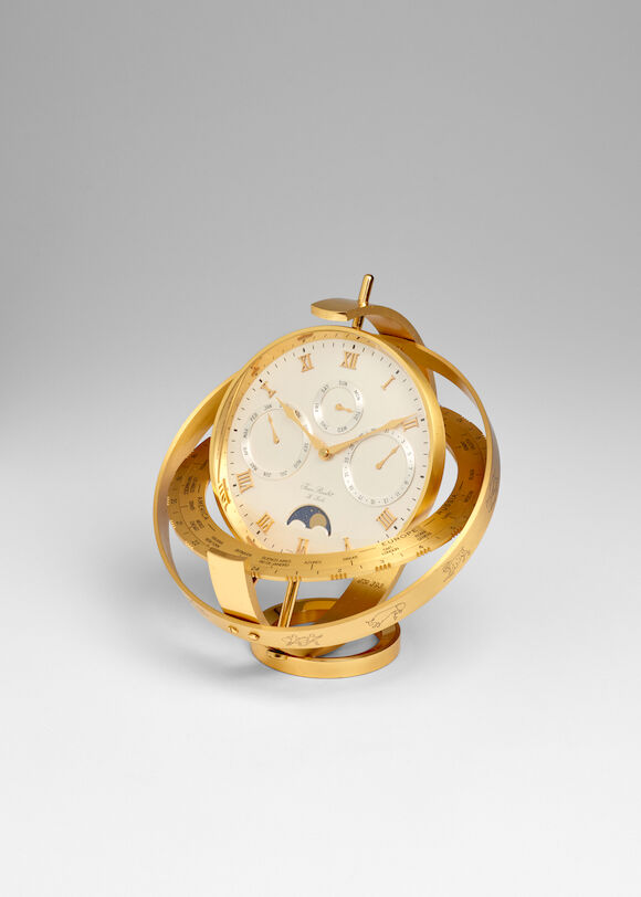 Bonhams : [NO RESERVE] JEAN ROULET 'LE COLE'. A GILT-BRASS QUARTZ ...