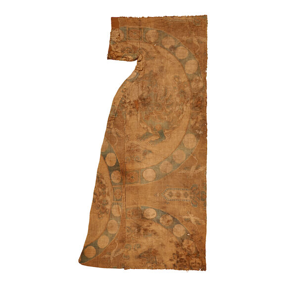 Sojib Robe Bonhams Skinner : Sogdian Silk Robe Central Asia 1 ft. 8 in. x 3 ft.