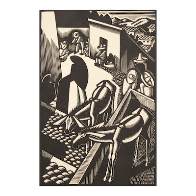 Olin Dows (American, 1904-1981) Donkeys, 1932