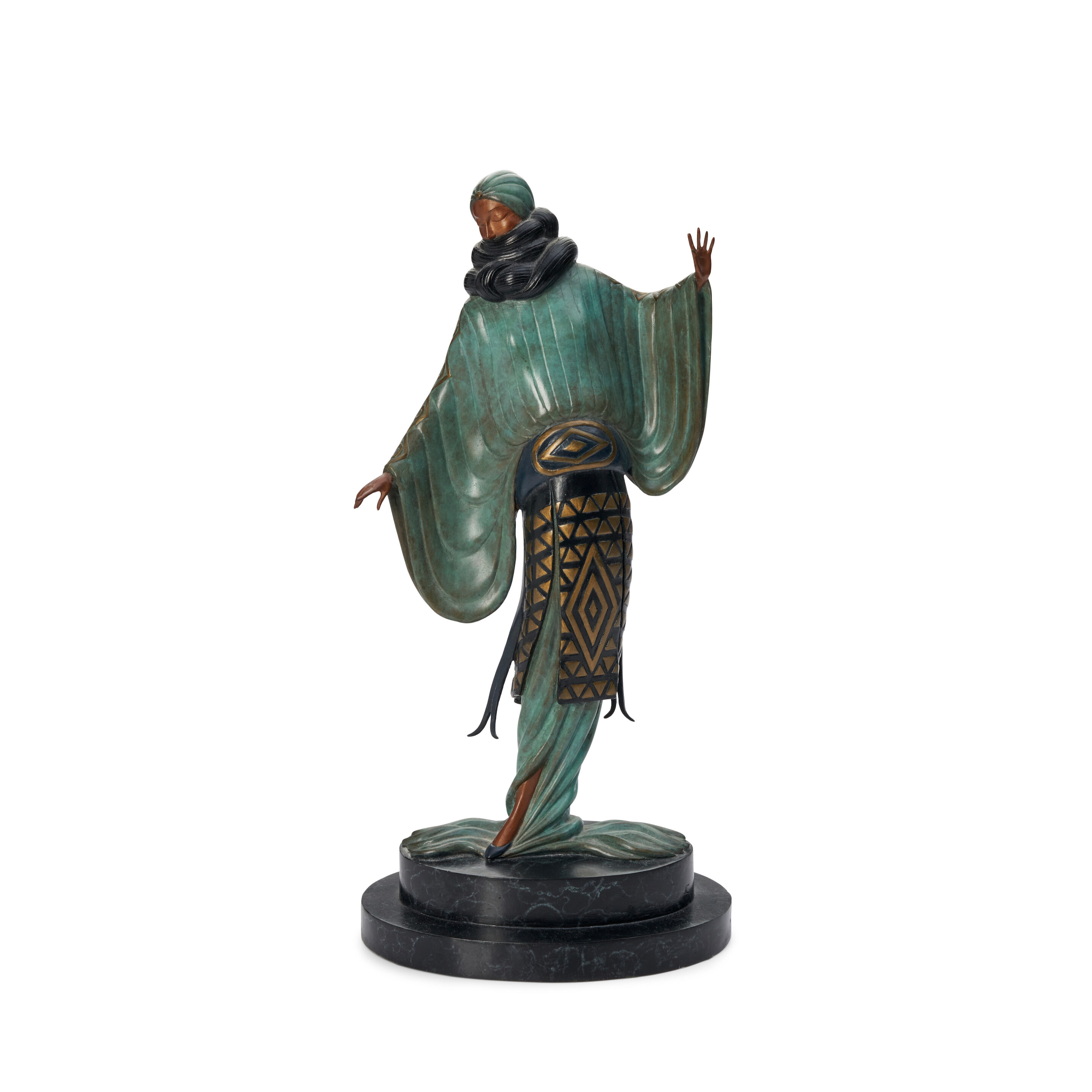 "An Evening in 1921" Bronze Sculpture, 1980