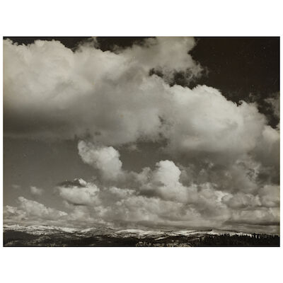 Alma Lavenson (1897-1989); Untitled (Yosemite Cloud Study)
