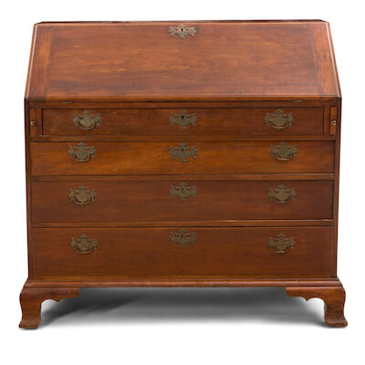 Chippendale-style Cherry Slant-front Desk, 19th century