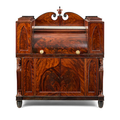 Andy Warhol Collection Birckhead Family Empire Mahogany Cylinder Desk Edward Priestley (1778-1837), Baltimore, Maryland, c. 1820