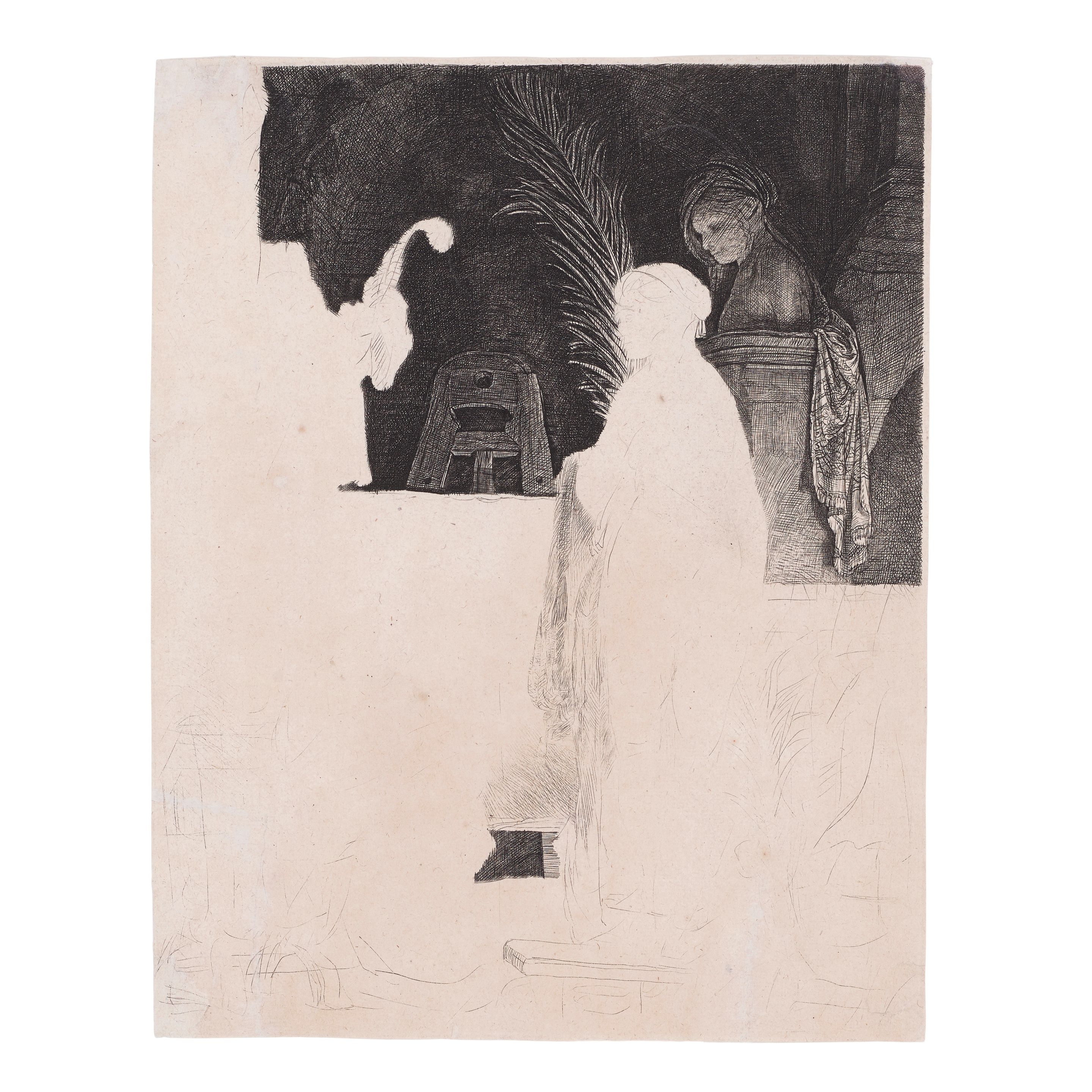The Artist Drawing from the Model