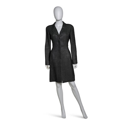 CHANEL: GREY WOOL COAT Fall 1999 | Look 29