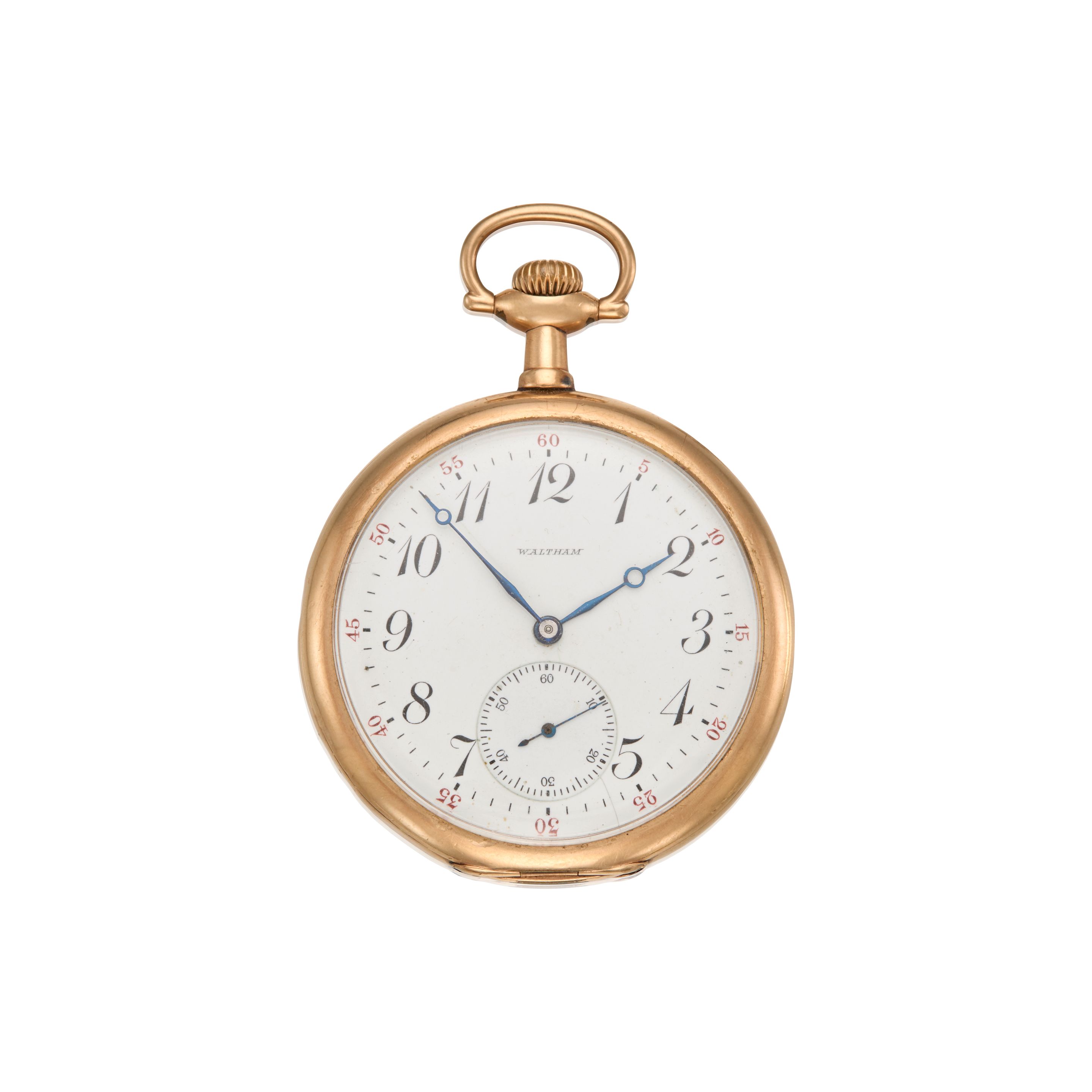Waltham WALTHAM: 12K GOLD KEYLESS WIND OPEN FACE WATCH