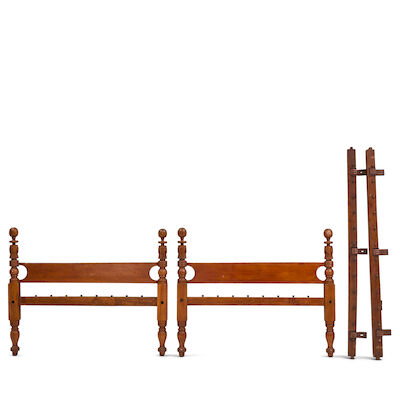 Carved Empire Bed Frame, United States, 19th Century