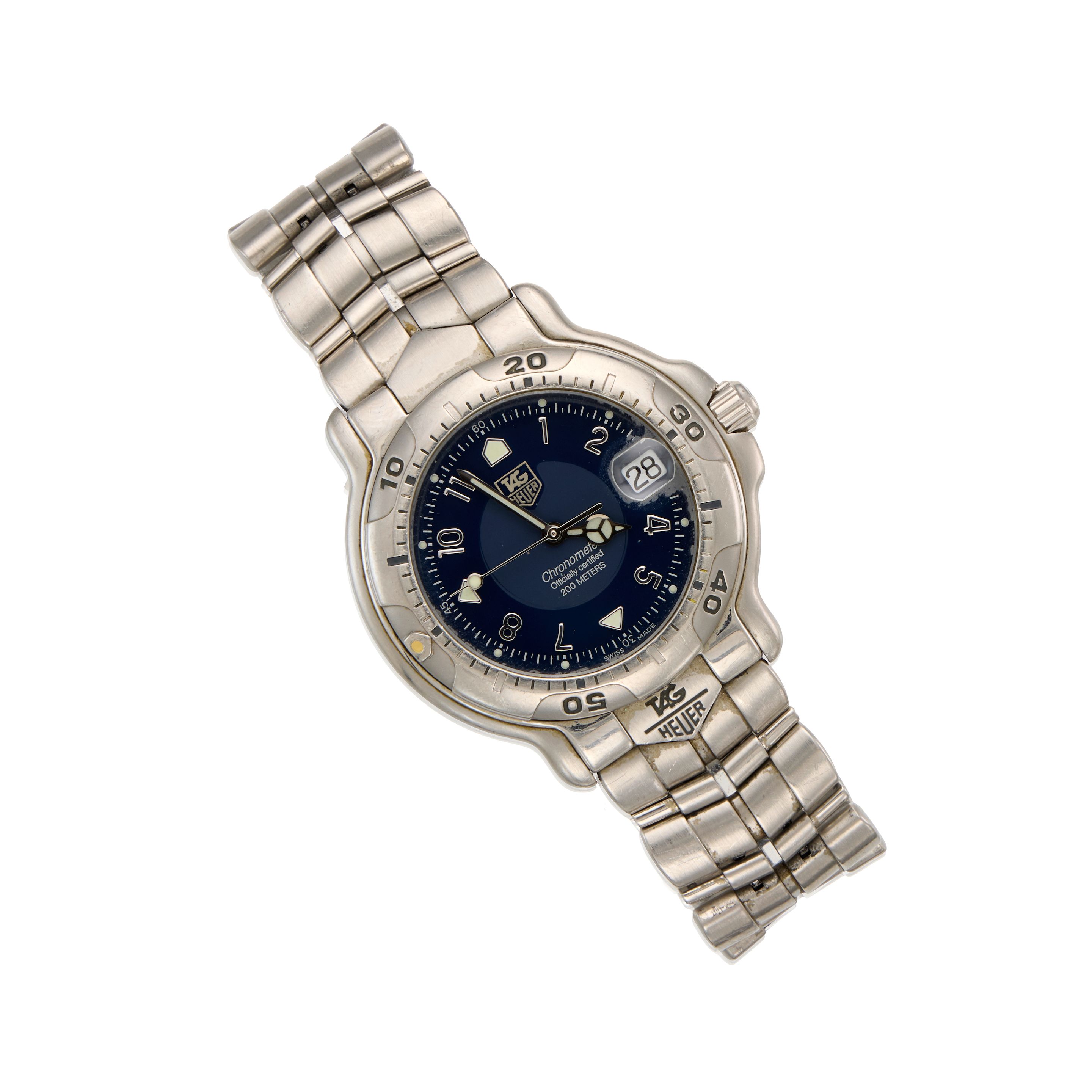 TAG Heuer TAG HEUER: STAINLESS STEEL "CHRONOMETER" WATCH