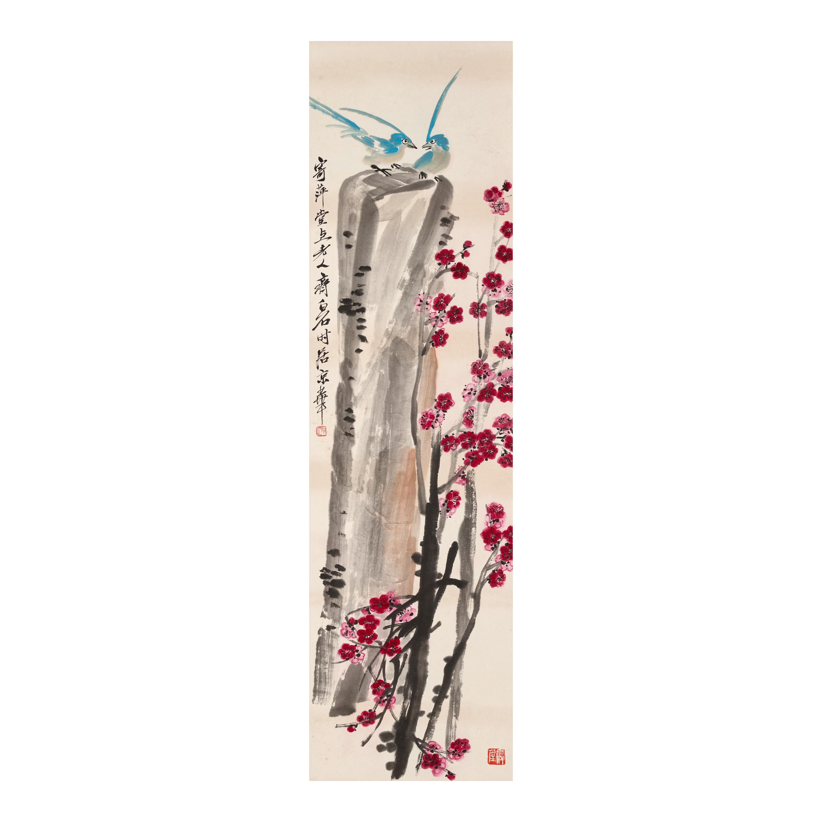 QI BAISHI (1864-1957) Flycatcher and Plum Blossoms