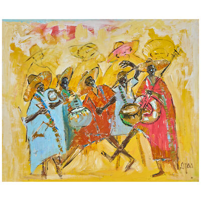 Larry Otoo (Ghanaian, born 1956) Savannah Yellow