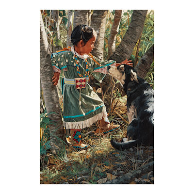 RAY SWANSON (1937-2004) Nez Perce Friends 36 x 24 in.