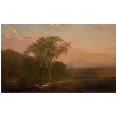 JOHN FREDERICK KENSETT (1816-1872) Scene Near Greeley, Colorado 36 1/8 x 60 1/8 in. (91.8 x 152.7 cm.) (Painted circa 1870-72.)