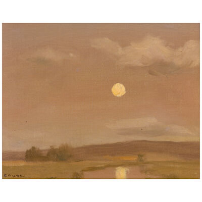 EANGER IRVING COUSE (1866-1936) Moonrise 7 x 9 in.