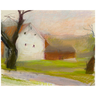 WOLF KAHN (1927-2020) Pennsylvania Barn 11 x 13 3/4 in. (27.9 x 34.9 cm.) (Executed in 1998.)