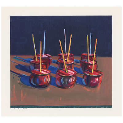 Wayne Thiebaud (1920-2021); Candy Apples