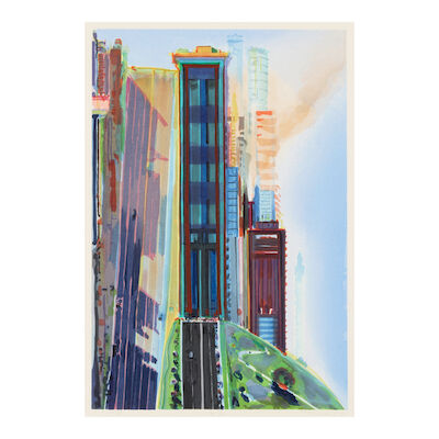 Wayne Thiebaud (1920-2021); Hill Street