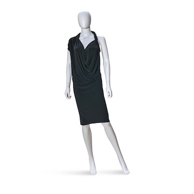 LANVIN: BLACK SLEEVELESS COCKTAIL DRESS Winter 2012