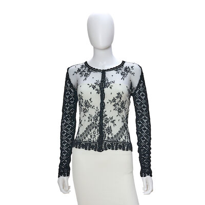 PRADA AND DOLCE AND GABBANA: A GROUP OF BLACK LACE SEPARATES