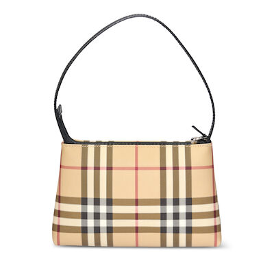 BURBERRY: NOVA CHECK SHOULDER BAG