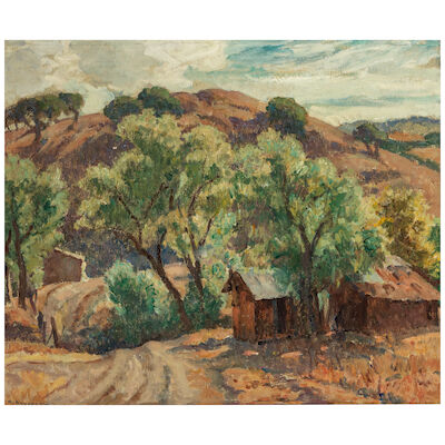 MISCHA ASKENAZY (1888-1961) Landscape with Dirt Road 25 1/4 x 30 1/4 in.