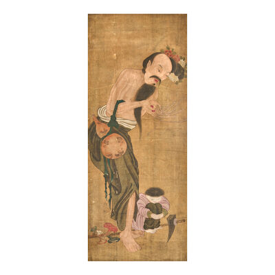 A Hanging Scroll Depicting an Immortal China, 19th century