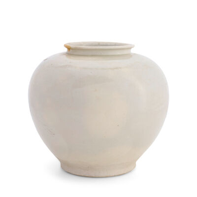 A White-Glazed Porceleaneous Jar China, possbily Tang dynasty