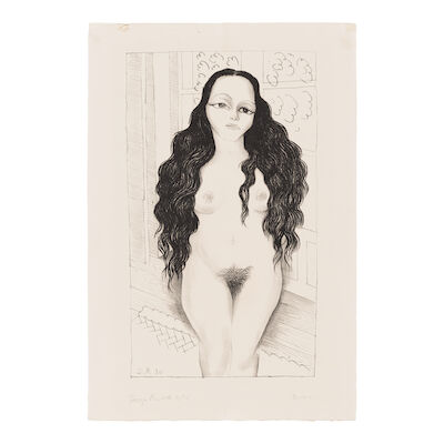 Diego Rivera (1886-1957); Desnudo de Dolores Olmedo (Nude with Long Hair)