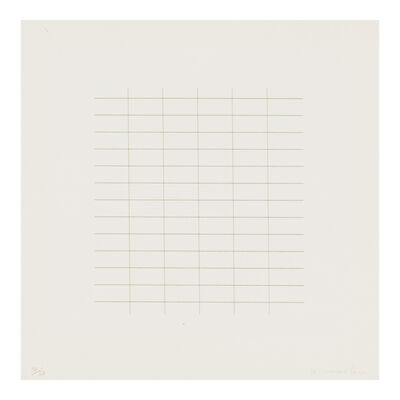 Agnes Martin (1912-2004); Two plates, from On a Clear Day