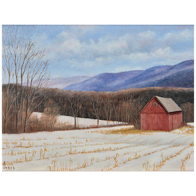 Arthur Jones (American, 1928-2020), Winter Cornfield
