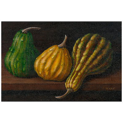 Penelope Davis Hart (American, 1942-2001), Three Gourds