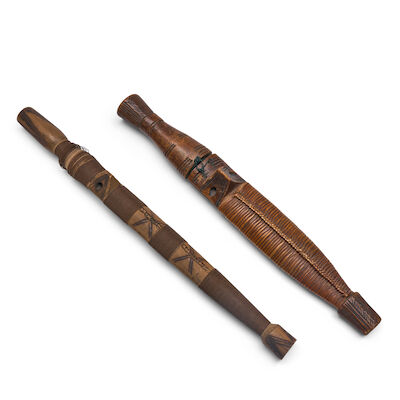 Two African Daggers with Sheaths, 20th century